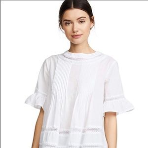 English factory boho lace blouse